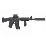 M4A1 carbine equipped with a holographic sight and a suppressor - Custom 3D Printed Miniature Accessory Parts Pieces for Brick Block Figures