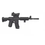 M4A1 carbine equipped with an ACOG style scope - Custom 3D Printed Miniature Accessory Parts Pieces for Brick Block Figures