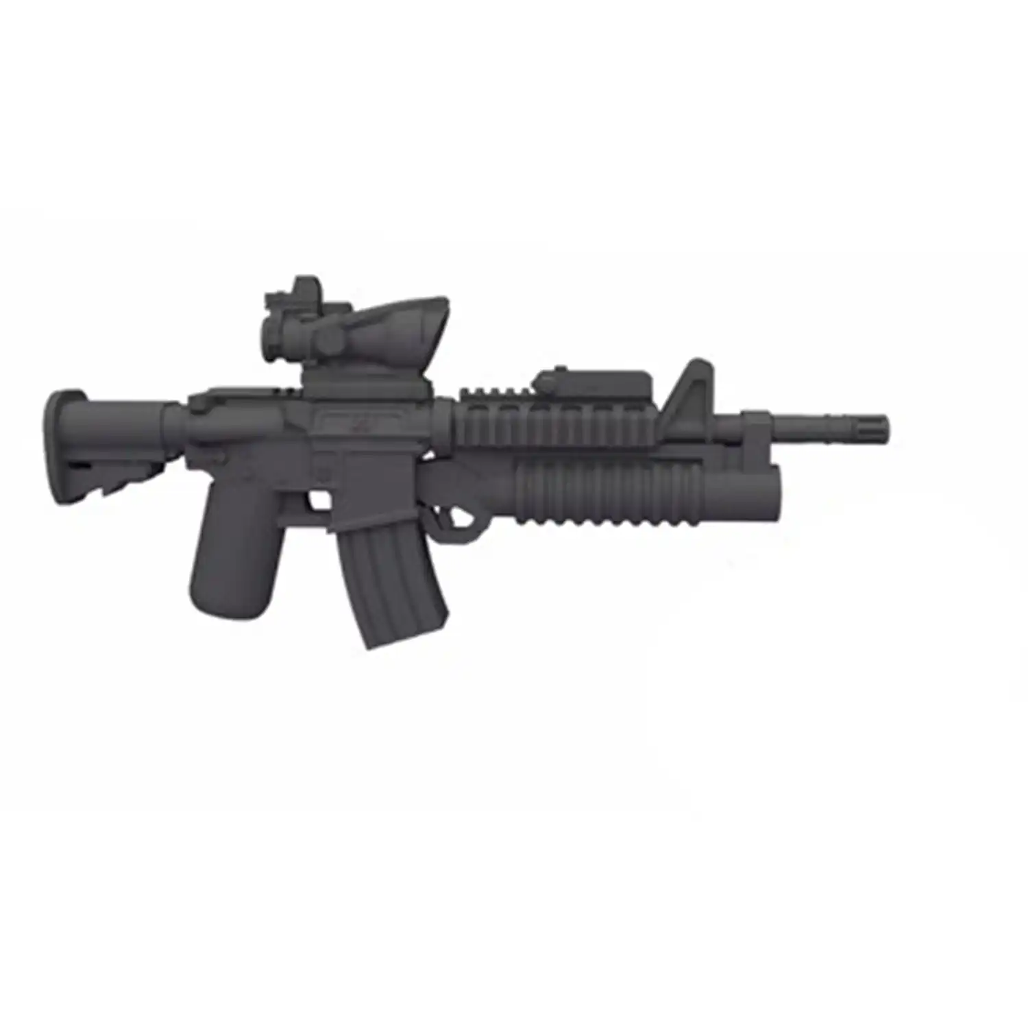 Custom Piece Miniature – M4A1 carbine fitted with an M203 grenade launcher and a scope – 3D Print for LEGO minifigure Custom Piece Miniature – M4A1 carbine fitted with an M203 grenade launcher and a scope – 3D Print for LEGO minifigure