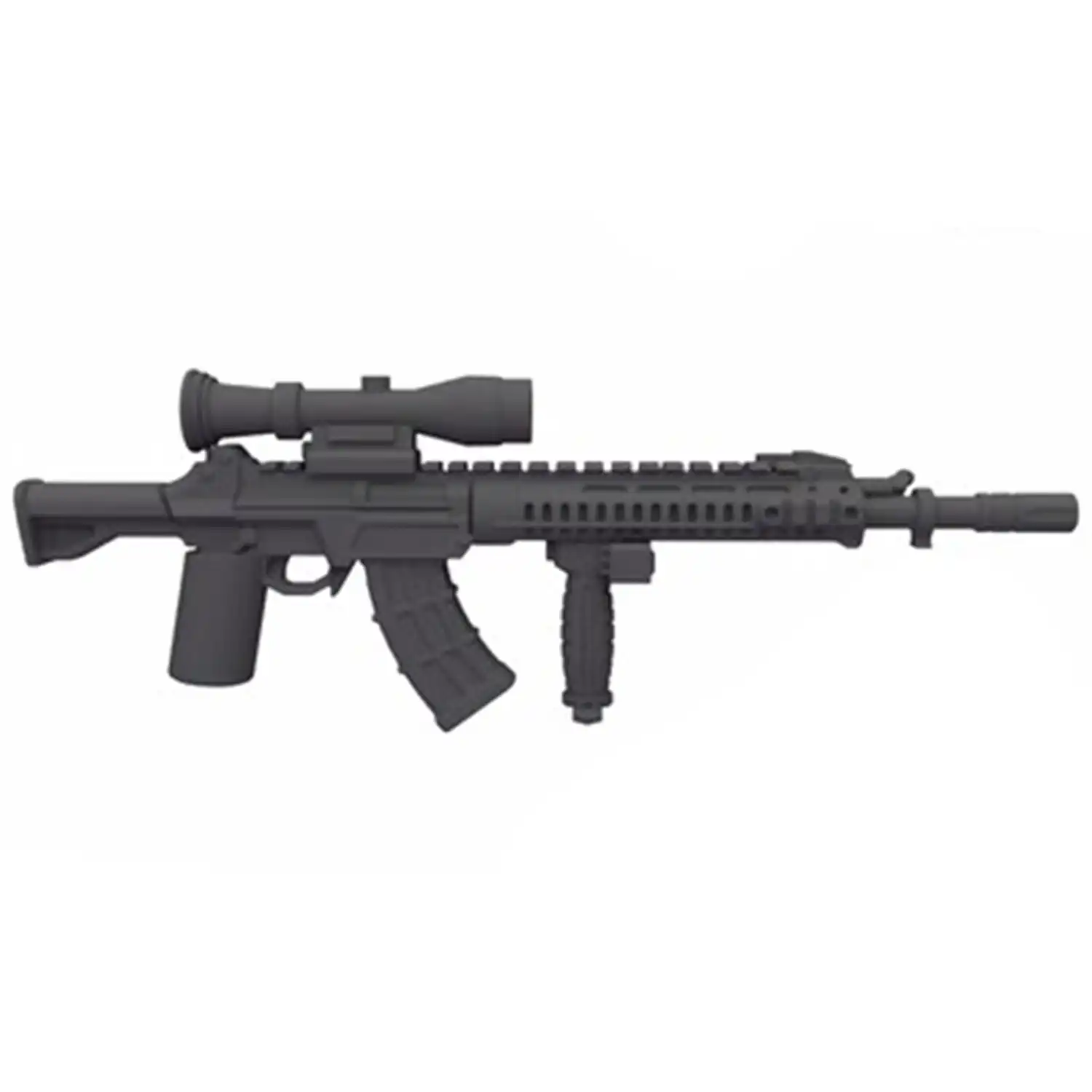 Custom Piece Miniature – Marksman Version of a tactical AK style rifle firearm – 3D Print for LEGO minifigure Custom Piece Miniature – Marksman Version of a tactical AK style rifle firearm – 3D Print for LEGO minifigure