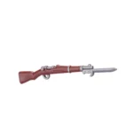 Mauser Gewehr 98 G98 rifle with a bayonet attached - Custom 3D Printed Miniature Accessory Parts Pieces for Brick Block Figures