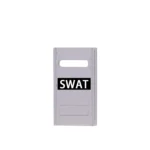SWAT Riot Military Shield - Custom 3D Printed Miniature Accessory Parts Pieces for Brick Block Figures