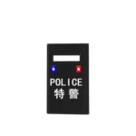 Special Police Riot Military Shield black - Custom 3D Printed Miniature Accessory Parts Pieces for Brick Block Figures