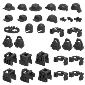 Custom Piece Miniature – Tactical Gear military gear and equipment black – 3D Print for LEGO minifigure Custom Piece Miniature – Tactical Gear military gear and equipment black – 3D Print for LEGO minifigure