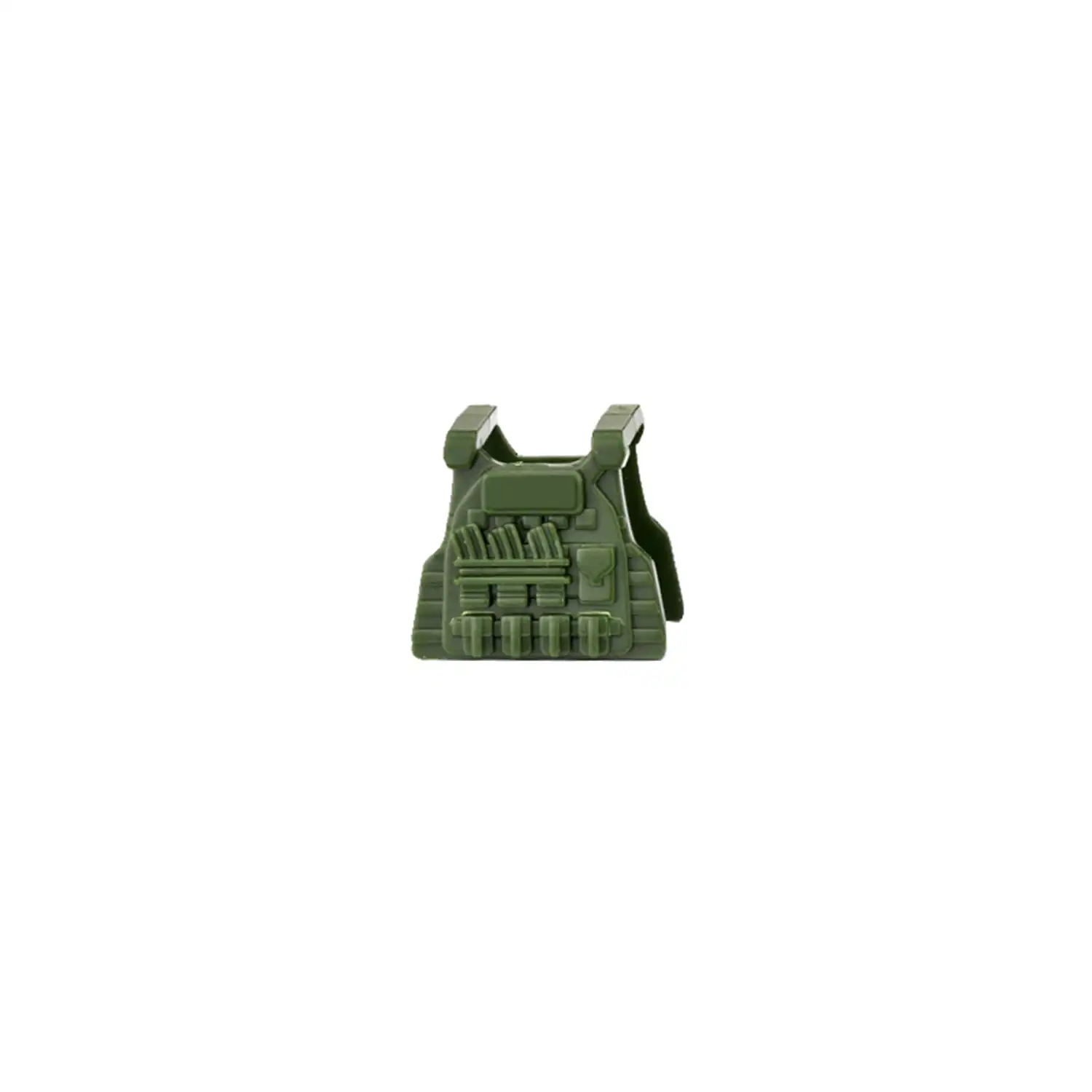 Custom Piece Miniature – Tactical Vest Body Armor Army Green with various pouches – 3D Print for LEGO minifigure Custom Piece Miniature – Tactical Vest Body Armor Army Green with various pouches – 3D Print for LEGO minifigure