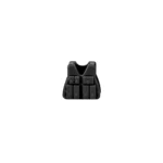 Tactical Vest Body Armor black with multiple pouches on the front - Custom 3D Printed Miniature Accessory Parts Pieces for Brick Block Figures