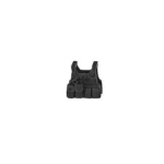 Tactical Vest Body Armor black with various pouches - Custom 3D Printed Miniature Accessory Parts Pieces for Brick Block Figures