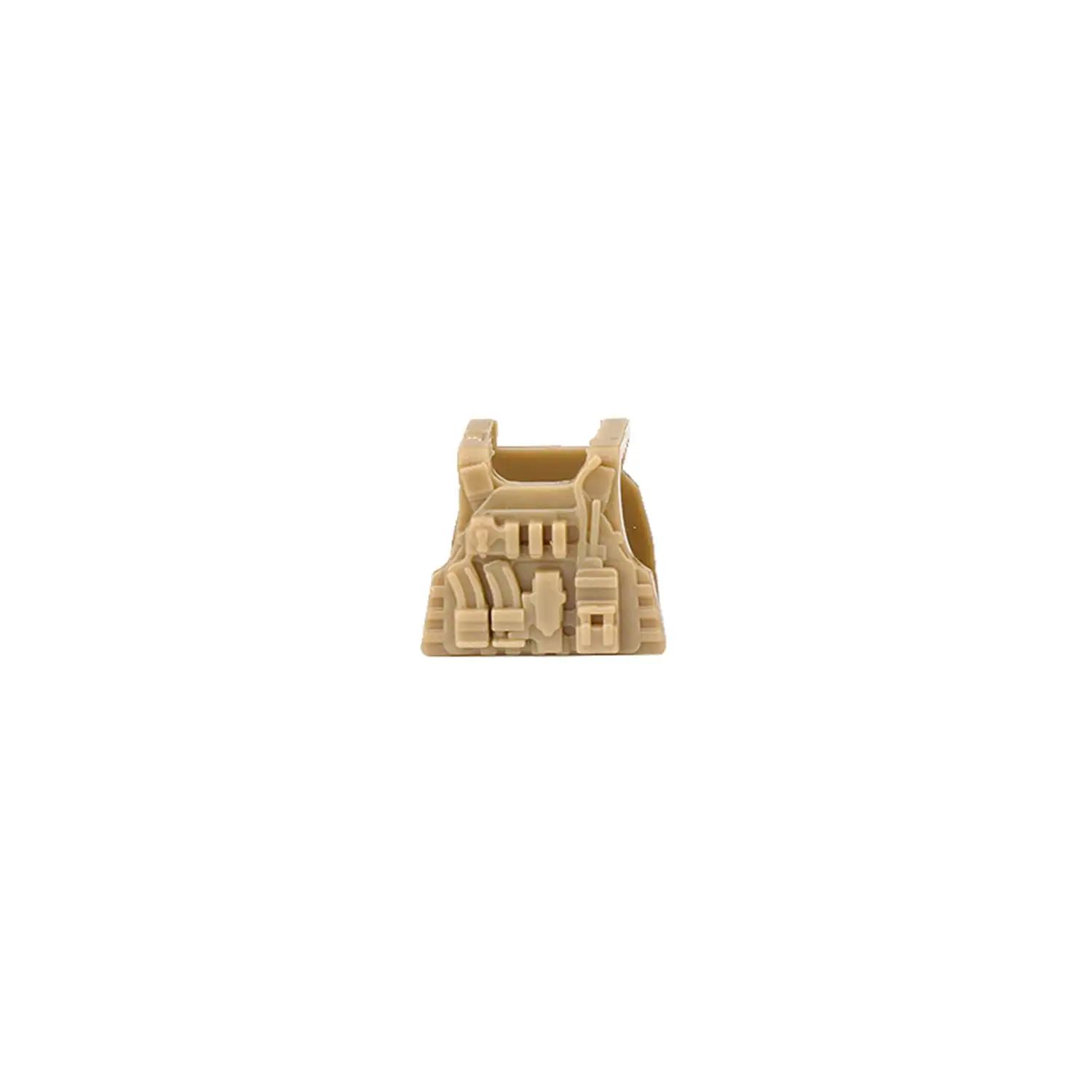 Custom Piece Miniature – Tactical Vest Body Armor tan khaki with various molded pouches – 3D Print for LEGO minifigure Custom Piece Miniature – Tactical Vest Body Armor tan khaki with various molded pouches – 3D Print for LEGO minifigure