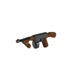 Thompson Tommy submachine gun Chicago Typewriter M1928A1 - Custom 3D Printed Miniature Accessory Parts Pieces for Brick Block Figures
