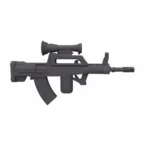 Type 95 QBZ 95 style assault rifle with scope - Custom 3D Printed Miniature Accessory Parts Pieces for Brick Block Figures