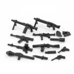 World War II German military equipment weapons - Custom 3D Printed Miniature Accessory Parts Pieces for Brick Block Figures