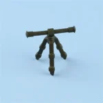 artillery telescope observation scope black - Custom 3D Printed Miniature Accessory Parts Pieces for Brick Block Figures