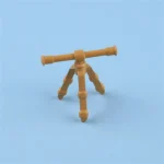 artillery telescope observation scope brown - Custom 3D Printed Miniature Accessory Parts Pieces for Brick Block Figures