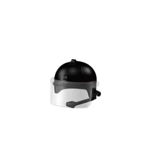 Custom Piece Miniature – black anti riot helmet with a clear face shield and an attached microphone – 3D Print for LEGO minifigure Custom Piece Miniature – black anti riot helmet with a clear face shield and an attached microphone – 3D Print for LEGO minifigure