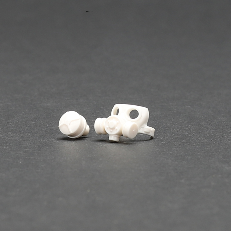 Custom Piece Miniature – gas mask white with a detachable central filter featuring a distinct front pattern – 3D Print for LEGO minifigure Custom Piece Miniature – gas mask white with a detachable central filter featuring a distinct front pattern – 3D Print for LEGO minifigure