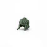 green military style WWII Russian tank helmet - Custom 3D Printed Miniature Accessory Parts Pieces for Brick Block Figures