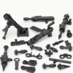 heavy weapon set - Custom 3D Printed Miniature Accessory Parts Pieces for Brick Block Figures