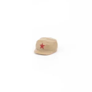 Custom Piece Miniature – khaki tan colored octagonal military style forage cap features a red five-pointed star – 3D Print for LEGO minifigure Custom Piece Miniature – khaki tan colored octagonal military style forage cap features a red five-pointed star – 3D Print for LEGO minifigure