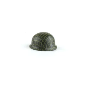 Custom Piece Miniature – lemon yellow weathered M1 style military helmet with netting – 3D Print for LEGO minifigure Custom Piece Miniature – lemon yellow weathered M1 style military helmet with netting – 3D Print for LEGO minifigure