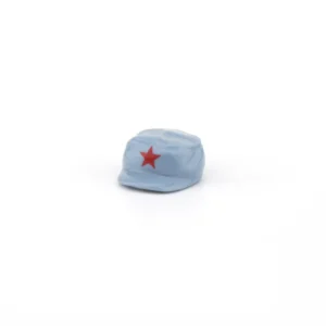 Custom Piece Miniature – light blue octagonal cap with a red star emblem on the front – 3D Print for LEGO minifigure Custom Piece Miniature – light blue octagonal cap with a red star emblem on the front – 3D Print for LEGO minifigure