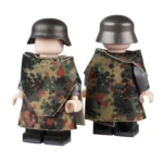 military camouflage poncho cape Erbsenmuster pea dot M44 camouflage pattern - Custom 3D Printed Miniature Accessory Parts Pieces for Brick Block Figures
