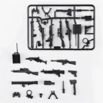 military equipment and weapons - Custom 3D Printed Miniature Accessory Parts Pieces for Brick Block Figures