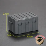 military weapons box container grey - Custom 3D Printed Miniature Accessory Parts Pieces for Brick Block Figures
