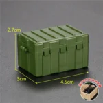 military weapons box container crate army green - Custom 3D Printed Miniature Accessory Parts Pieces for Brick Block Figures