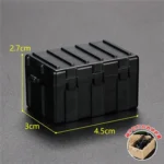 military weapons storage box container crate black - Custom 3D Printed Miniature Accessory Parts Pieces for Brick Block Figures