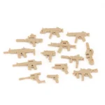 military weapons tan sand color - Custom 3D Printed Miniature Accessory Parts Pieces for Brick Block Figures