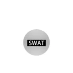 round SWAT Military Shield - Custom 3D Printed Miniature Accessory Parts Pieces for Brick Block Figures
