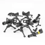 tripod mounted heavy weapon shoulder fired launcher - Custom 3D Printed Miniature Accessory Parts Pieces for Brick Block Figures