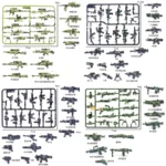 weapons and equipments Camouflage - Custom 3D Printed Miniature Accessory Parts Pieces for Brick Block Figures