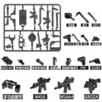 weapons and equipments - Custom 3D Printed Miniature Accessory Parts Pieces for Brick Block Figures