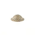 weathered Mk series Brodie style military helmet with netting - Custom 3D Printed Miniature Accessory Parts Pieces for Brick Block Figures
