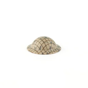 Custom Piece Miniature – weathered Mk series Brodie style military helmet with netting – 3D Print for LEGO minifigure Custom Piece Miniature – weathered Mk series Brodie style military helmet with netting – 3D Print for LEGO minifigure