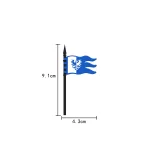 Black Falcon Eagle faction flag - Custom 3D Printed Miniature Accessory Parts Pieces for Brick Block Figures