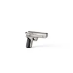 BrickArms Desert Eagle pistol silver grey - Custom 3D Printed Miniature Accessory Parts Pieces for Brick Block Figures