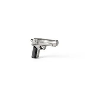 Custom Piece – BrickArms Desert Eagle pistol silver grey – 3D Print for LEGO minifigure Custom Piece – BrickArms Desert Eagle pistol silver grey – 3D Print for LEGO minifigure