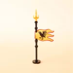 Dark Raven Knight faction flag - Custom 3D Printed Miniature Accessory Parts Pieces for Brick Block Figures