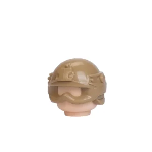 Custom Piece – FAST Future Assault Shell Technology helmet tan with fitting goggles – 3D Print for LEGO minifigure Custom Piece – FAST Future Assault Shell Technology helmet tan with fitting goggles – 3D Print for LEGO minifigure