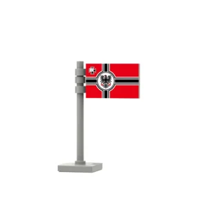 Custom Piece – German flag Empire period 1871-1918 – 3D Print for LEGO minifigure Custom Piece – German flag Empire period 1871-1918 – 3D Print for LEGO minifigure