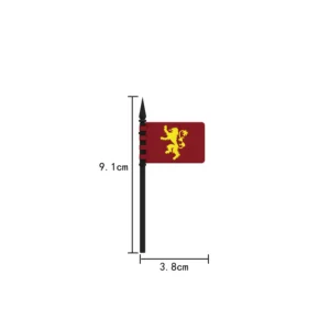 Custom Piece – House Lannister Lion Kingdom faction flag – 3D Print for LEGO Custom Piece – House Lannister Lion Kingdom faction flag – 3D Print for LEGO