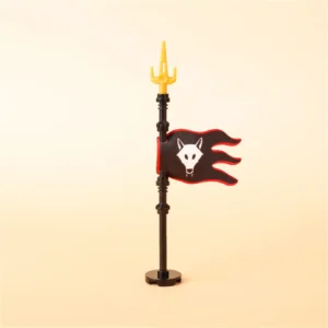 Custom Piece – House Stark Wolf faction standard flag – 3D Print for LEGO Custom Piece – House Stark Wolf faction standard flag – 3D Print for LEGO