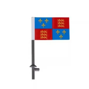 Custom Piece – House of Lancaster or English royal arms flag – 3D Print for LEGO Custom Piece – House of Lancaster or English royal arms flag – 3D Print for LEGO