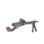 Japanese Type 11 light machine gun - Custom 3D Printed Miniature Accessory Parts Pieces for Brick Block Figures
