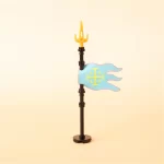 Kingdom of Jerusalem faction standard flag - Custom 3D Printed Miniature Accessory Parts Pieces for Brick Block Figures