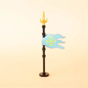Custom Piece – Kingdom of Jerusalem faction standard flag – 3D Print for LEGO Custom Piece – Kingdom of Jerusalem faction standard flag – 3D Print for LEGO