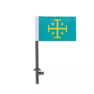 Custom Piece – Kingdom of Jerusalem or a Crusader order flag – 3D Print for LEGO Custom Piece – Kingdom of Jerusalem or a Crusader order flag – 3D Print for LEGO