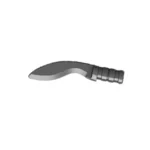 Kukri knife dark grey - Custom 3D Printed Miniature Accessory Parts Pieces for Brick Block Figures
